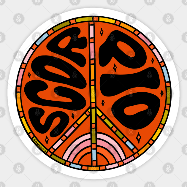 Scorpio Peace Sign Sticker by Doodle by Meg